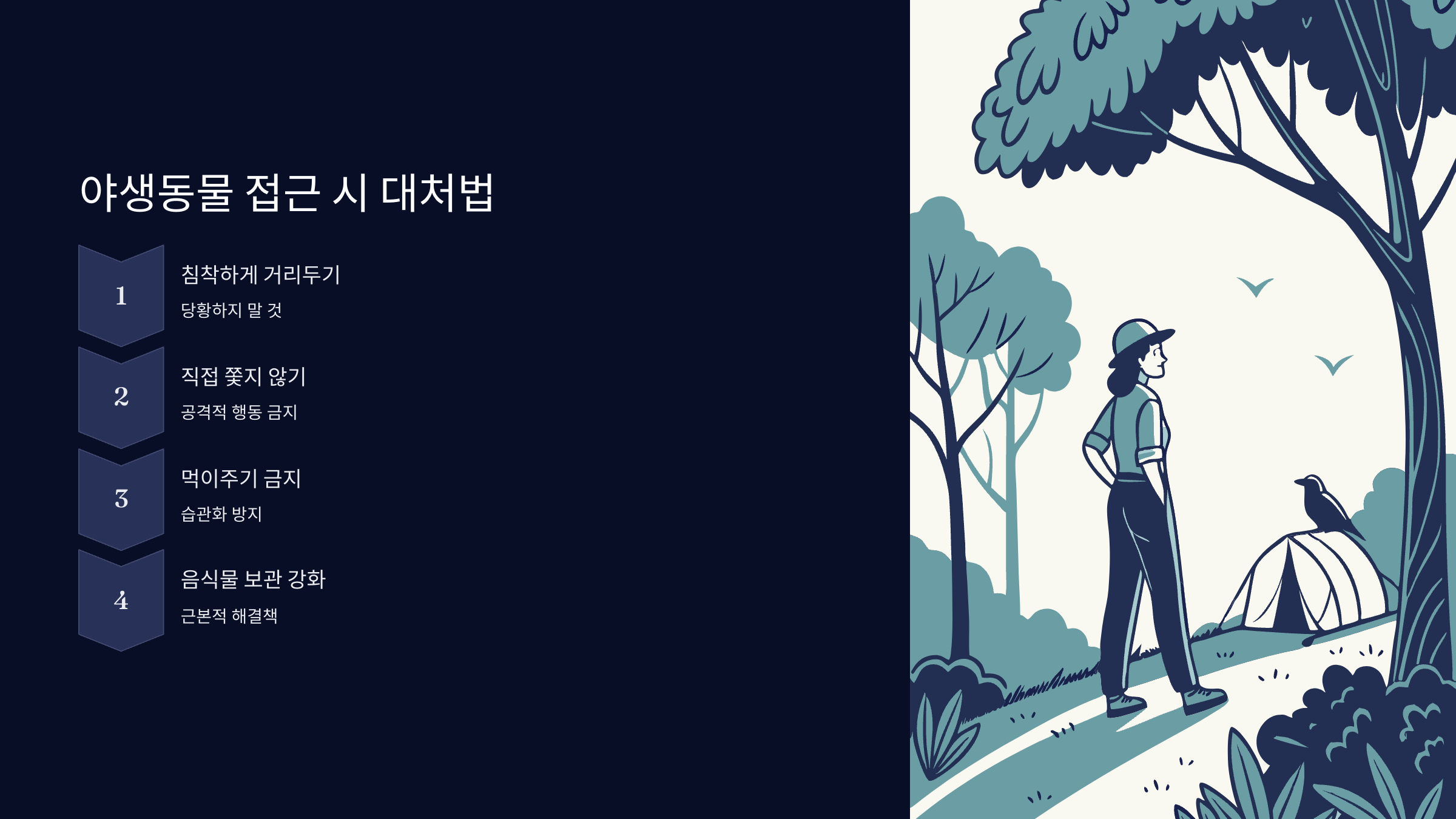 야생동물-접근시
