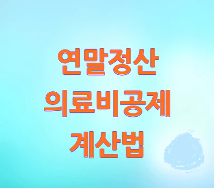 연말정산-의료비공제