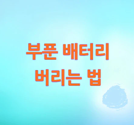 배터리-버리는-법