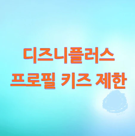 디즈니플러스-프로필
