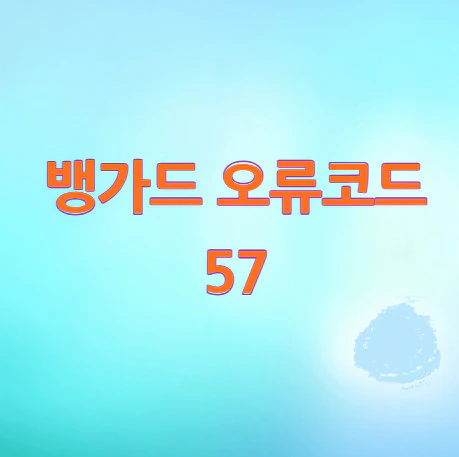 뱅가드-오류코드-57