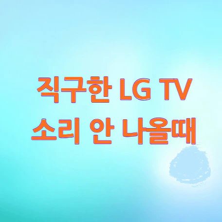 직구한-LG-TV-소리