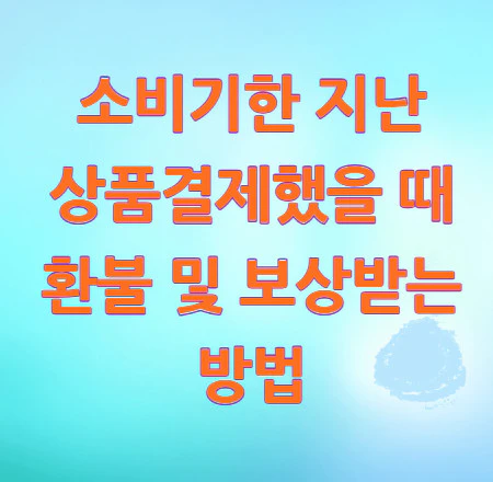 소비기한-환불