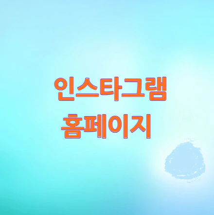 인스타그램-홈페이지